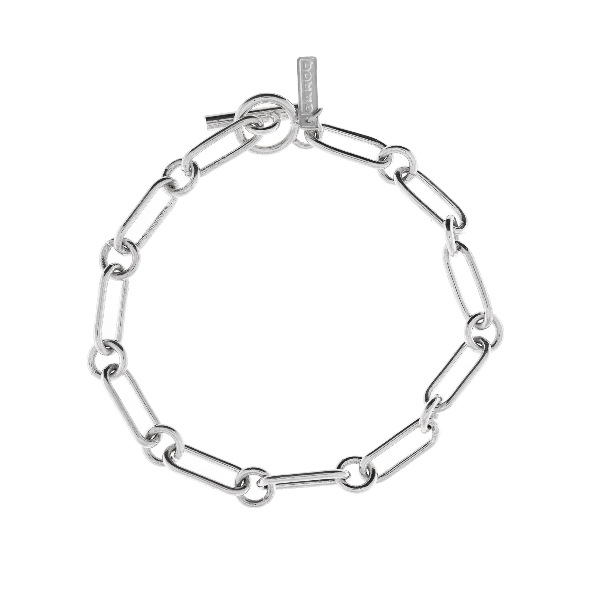 Dual Clip Bracelet | Pulsera Eslabonada en Plata