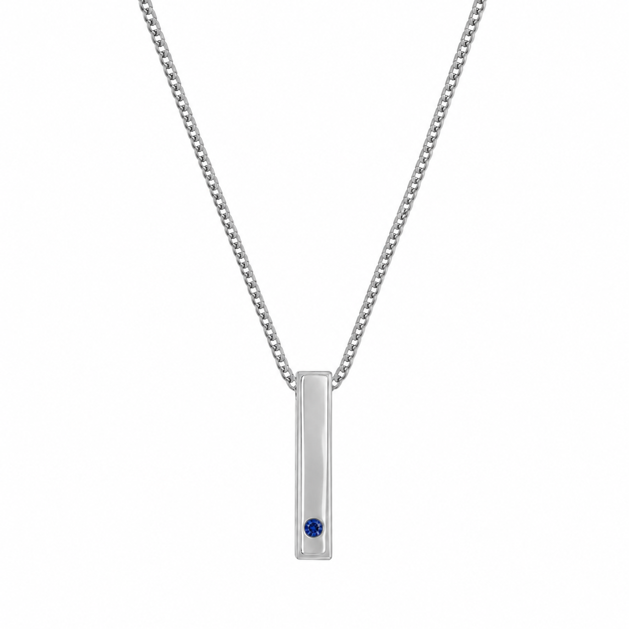FIFTH AVE NECKLACE | CADENA CON DIJE EN PLATA LEY 925 Y PIEDRA