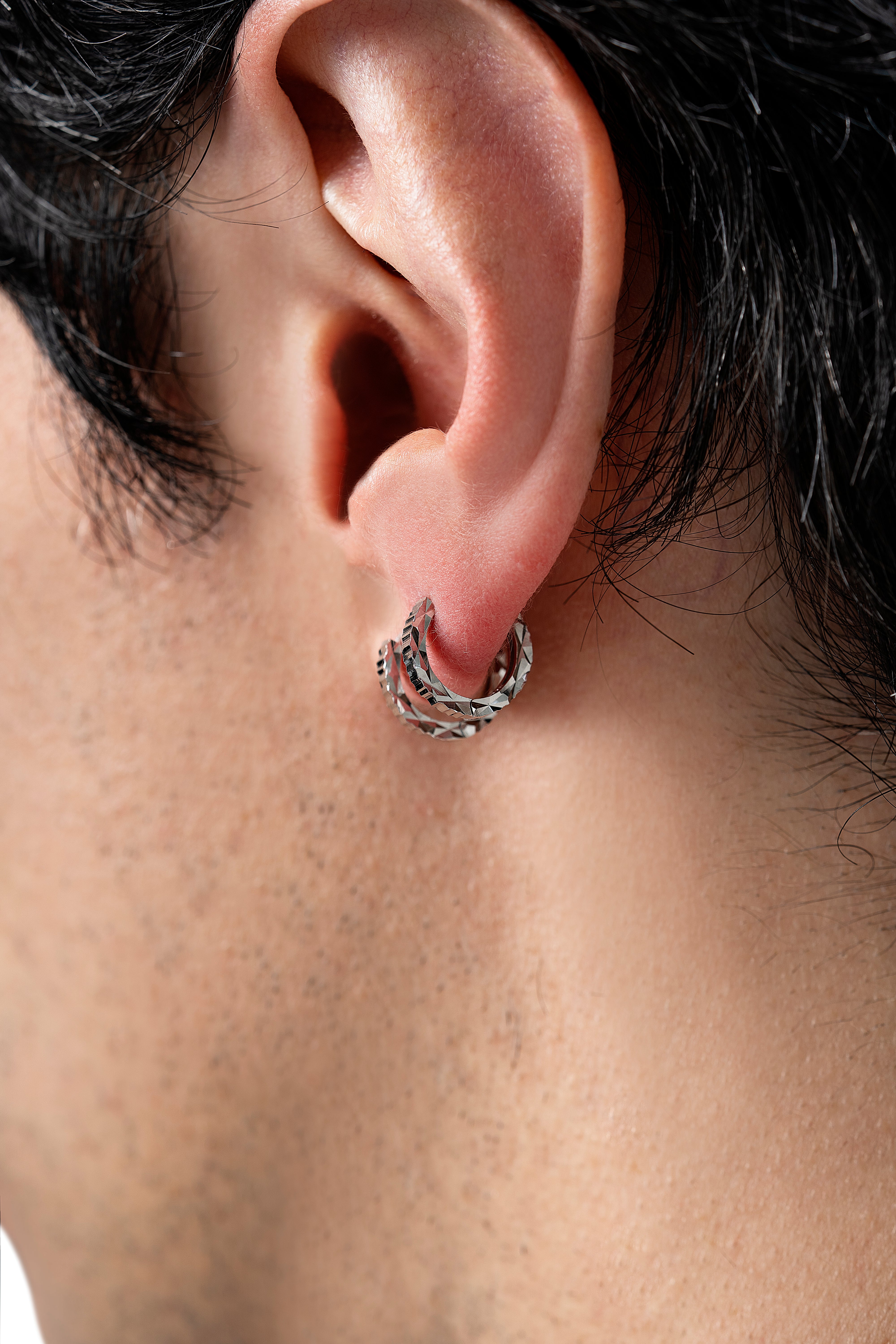 P7 | ARETES ESCALONADOS EN PLATA 925
