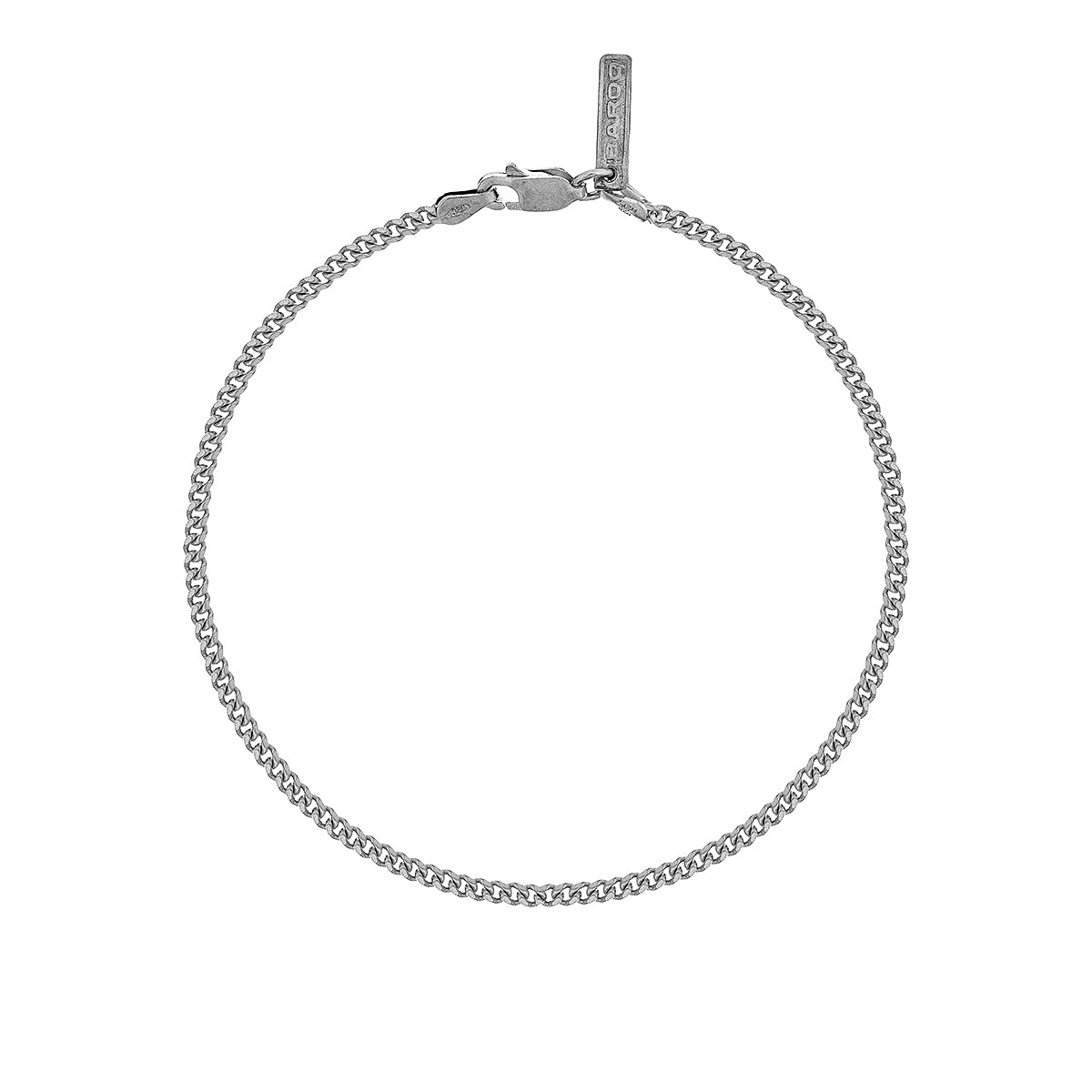 CURB LINK BRACELET | PULSERA CUBANA EN PLATA LEY 925