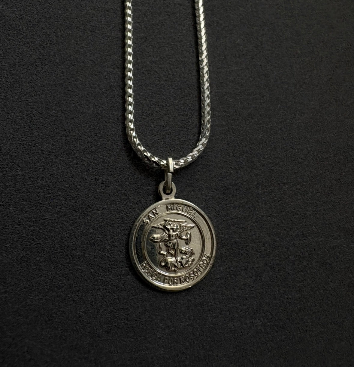 ARCÁNGEL SAN MIGUEL | CADENA EN PLATA LEY 925