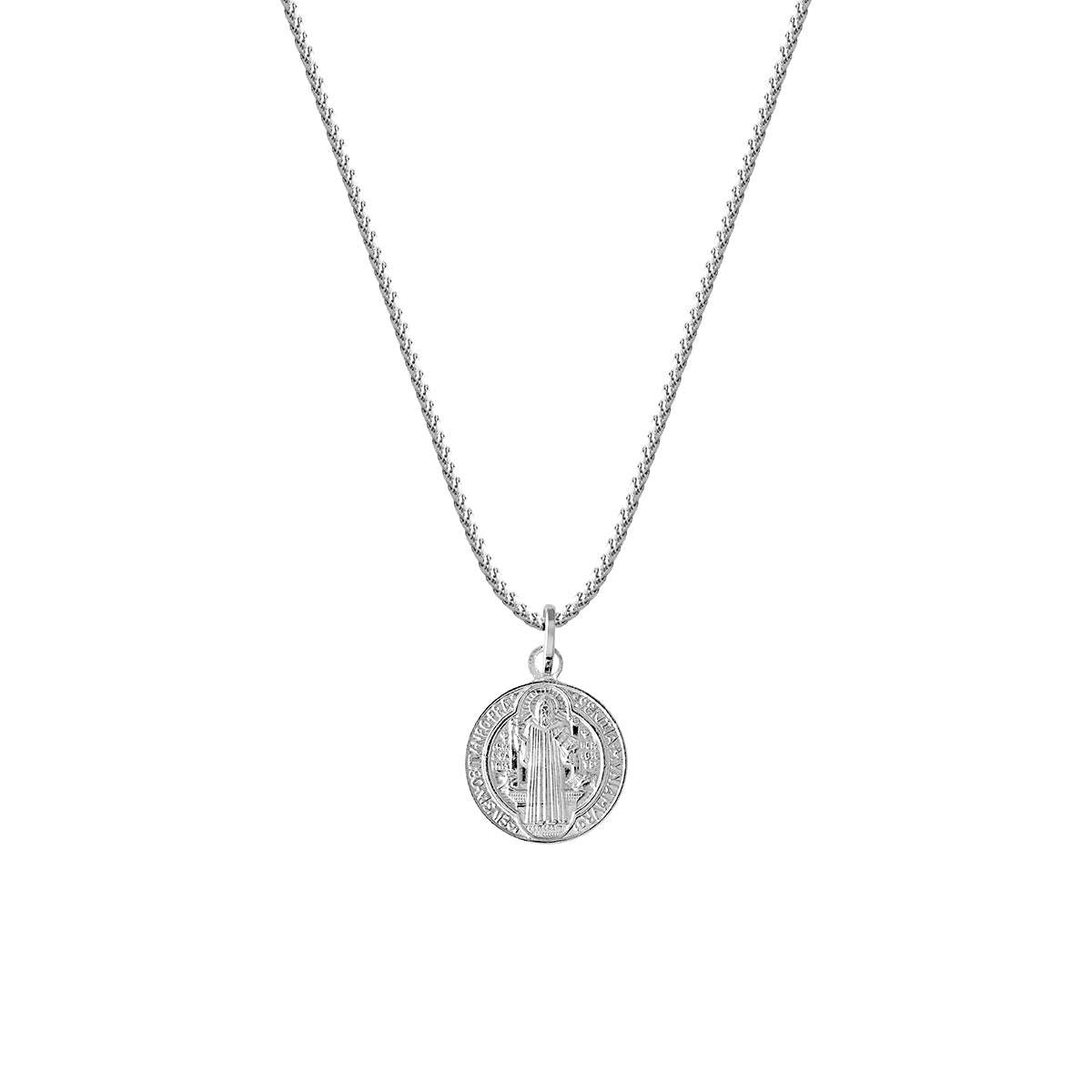 Saint Benedict Necklace |Cadena con dije en plata ley 925