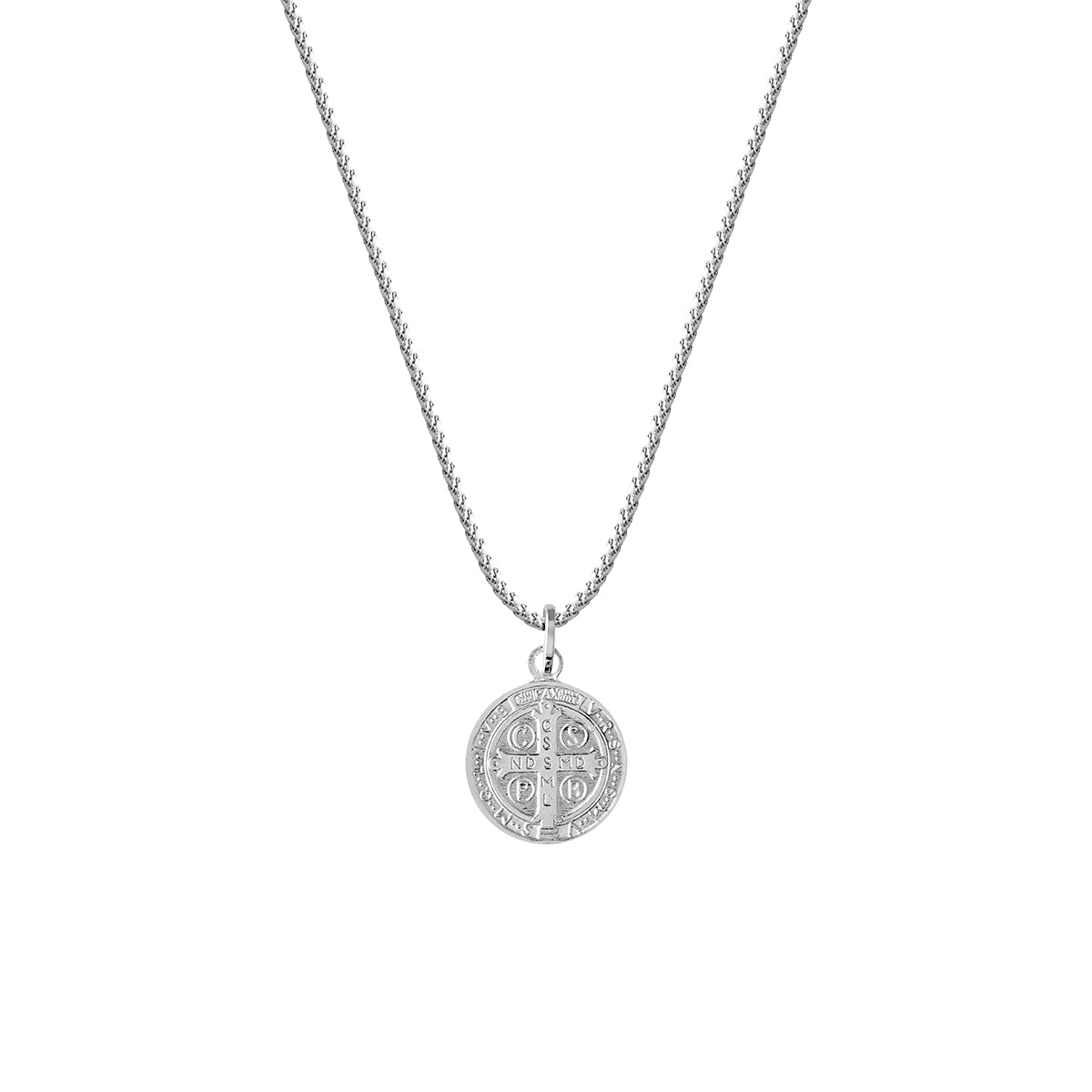 Saint Benedict Necklace |Cadena con dije en plata ley 925