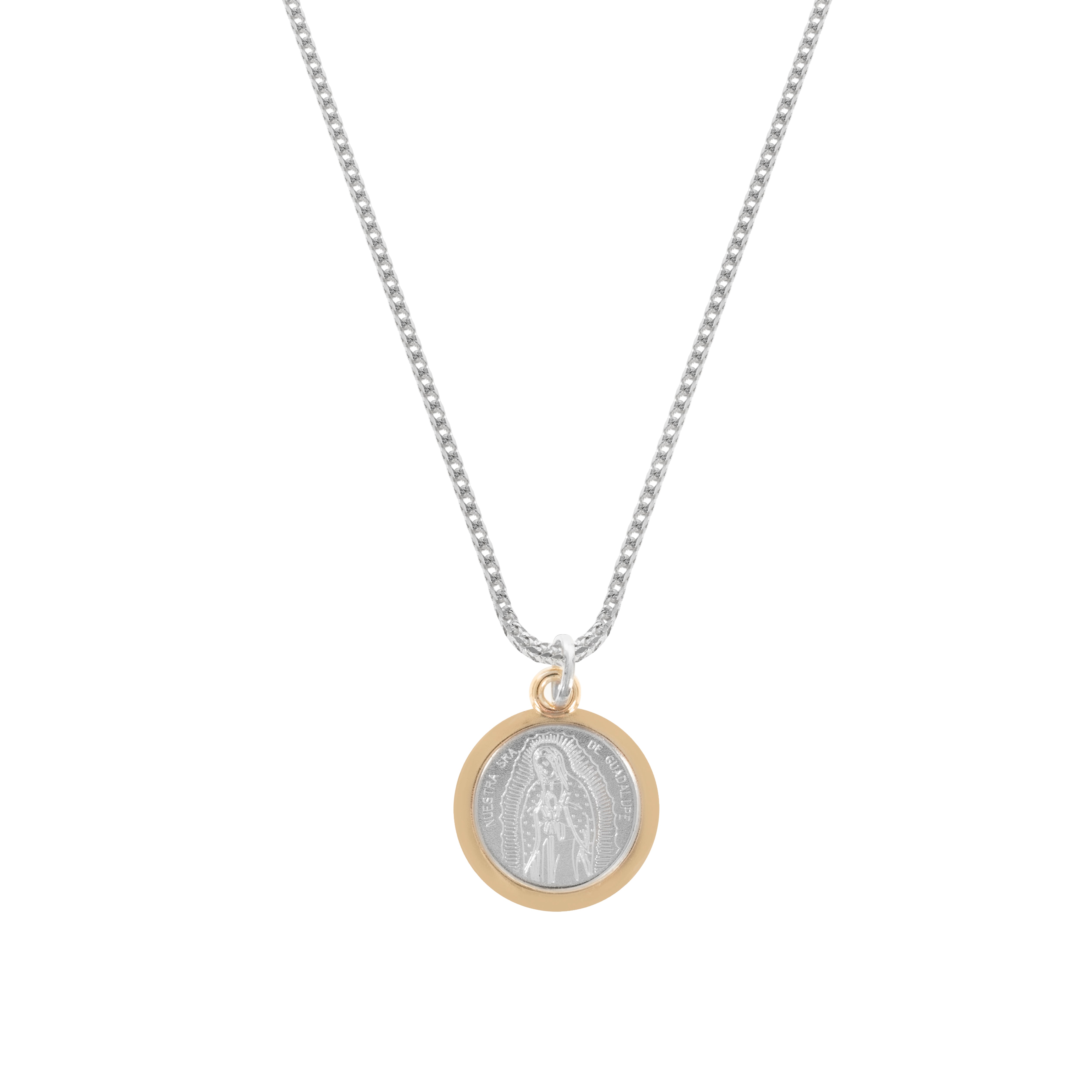 Sancta |Cadena con dije en plata ley 925