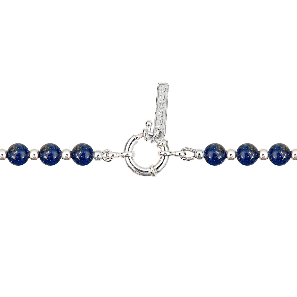 SAPPHIRE NECKLACE | COLLAR CON BALINES EN PLATA Y LAPISLÁZULI