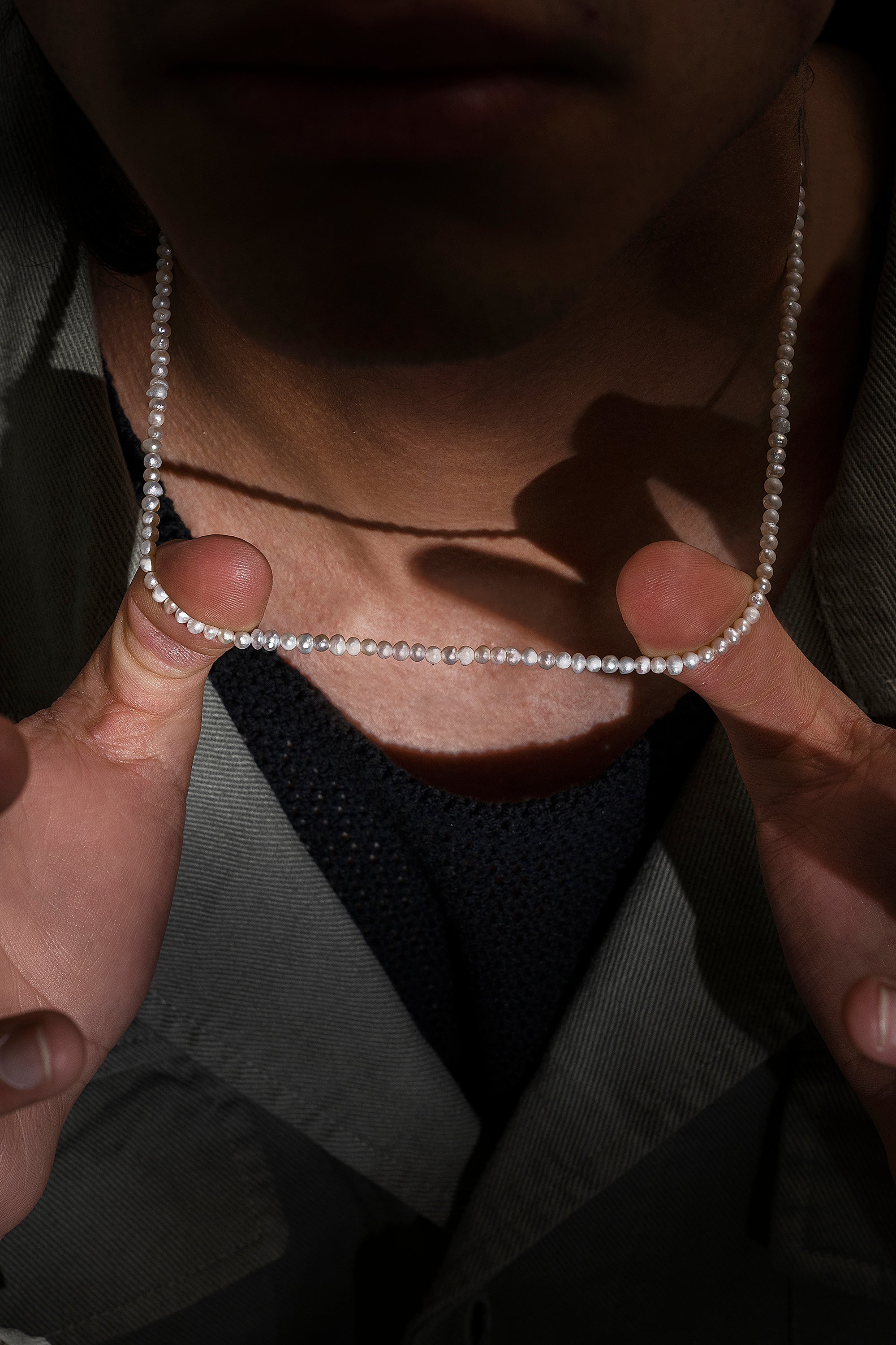 MINIMAL PEARL NECKLACE | COLLAR DE PERLAS DE AGUA DULCE