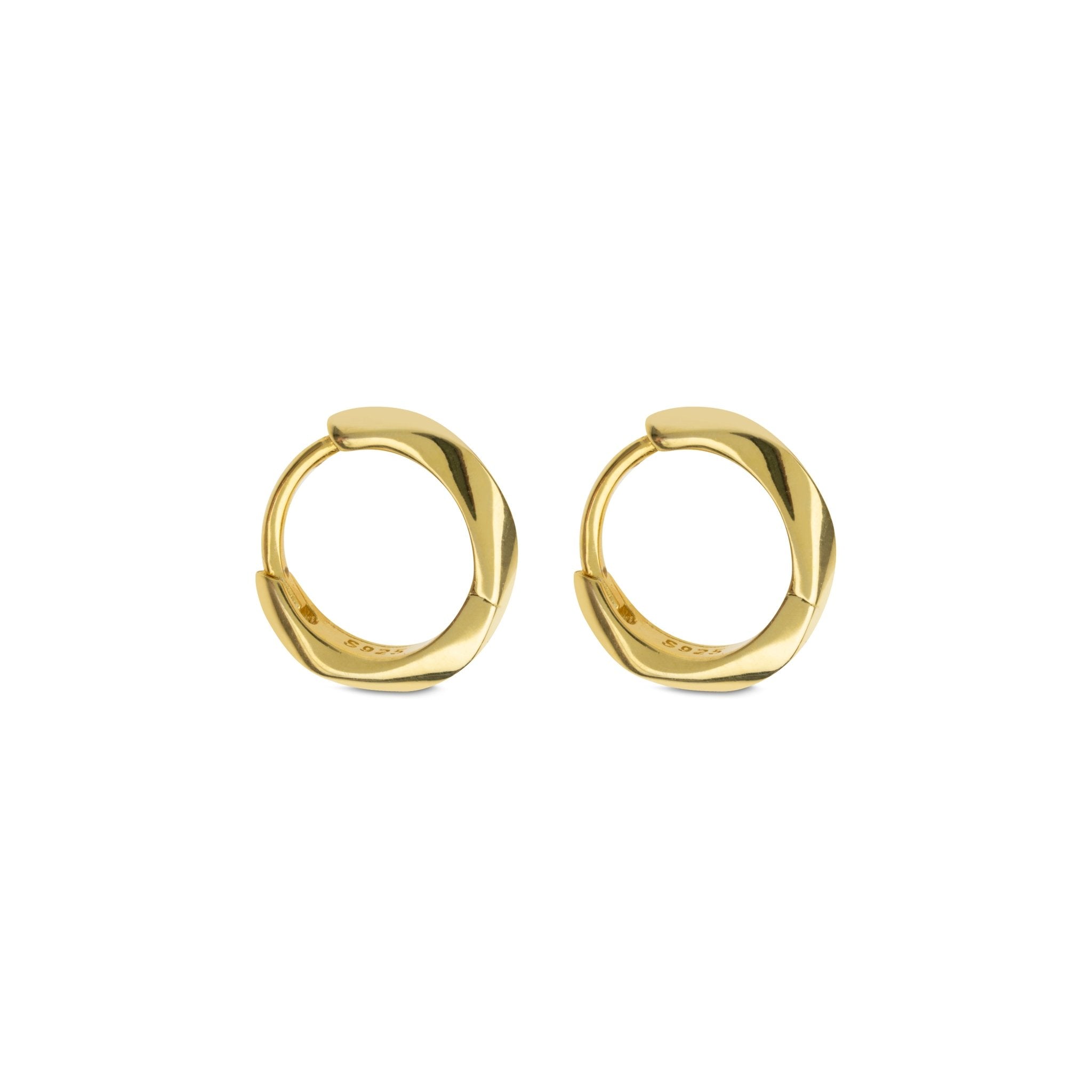 P8 | ARETES EN PLATA LEY 925 CON ENCHAPE EN ORO - BAROQ
