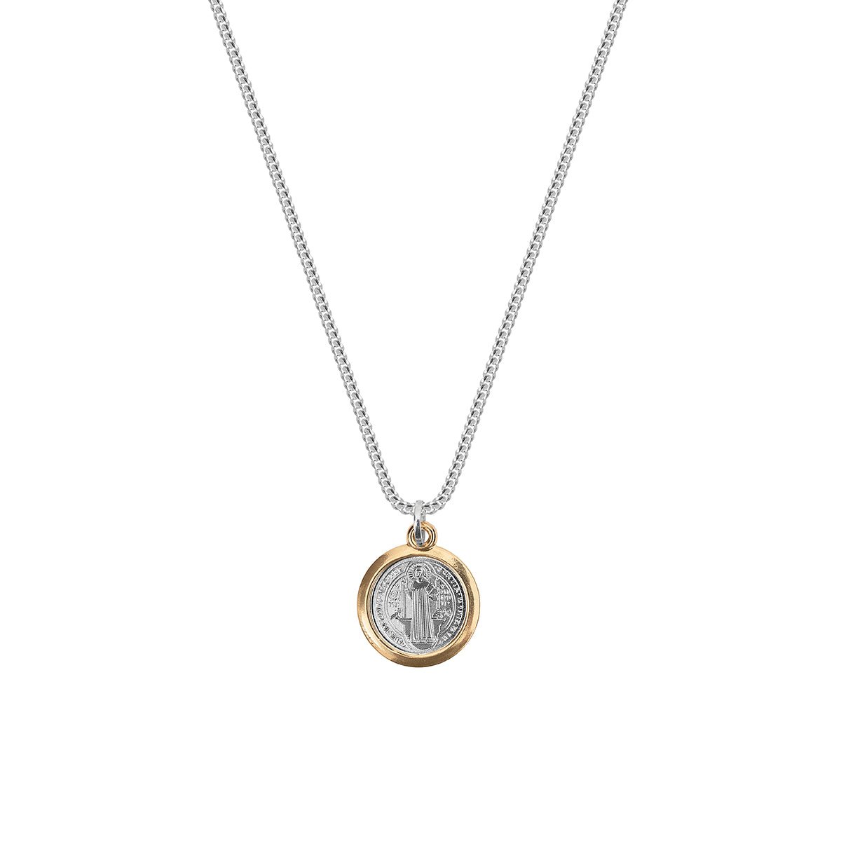 SAN BENITO ORO | CADENA CON DIJE EN PLATA 925 - BAROQ