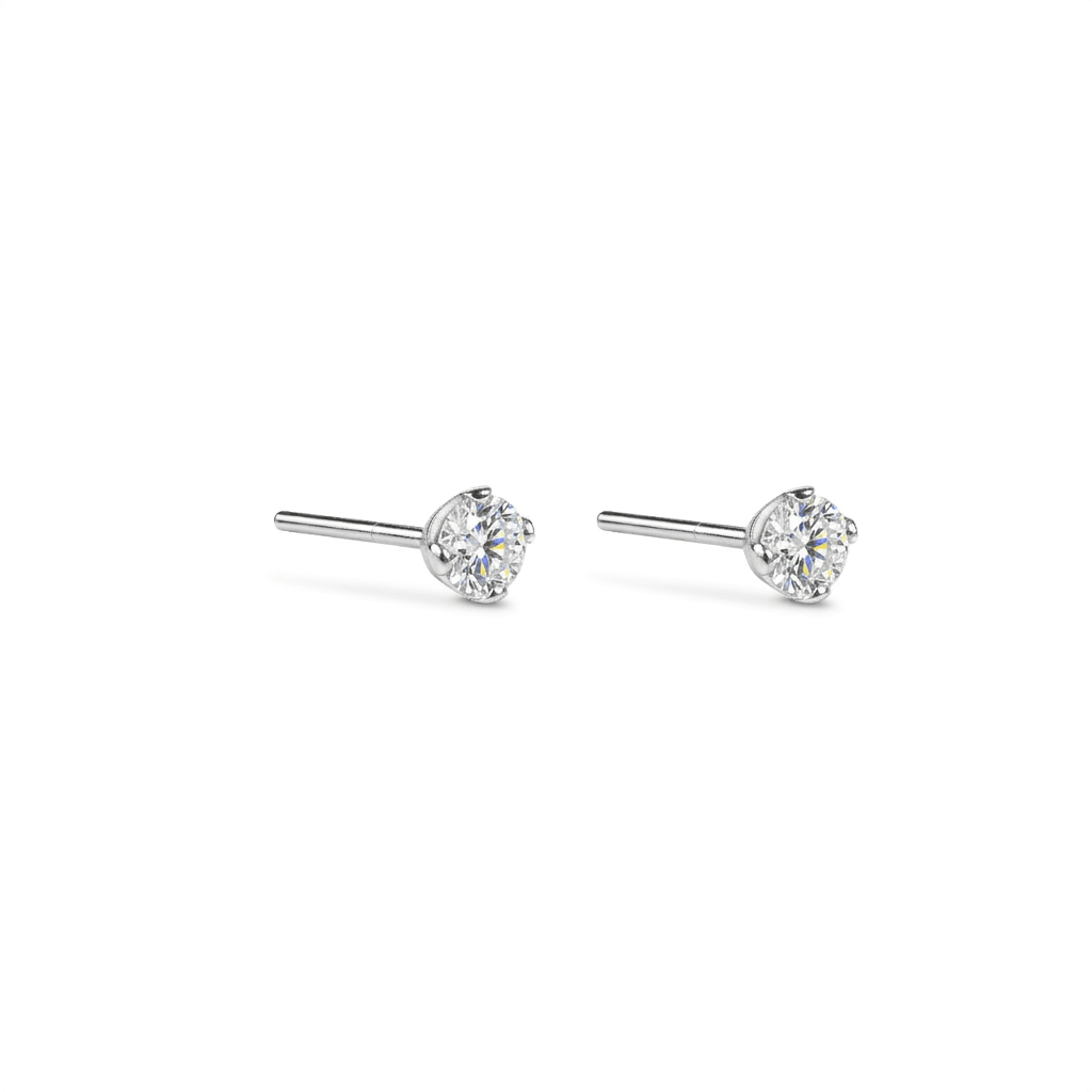 SILVER FACET DIAMOND | TOPOS CON DIAMANTE EN PLATA LEY 925 - BAROQ