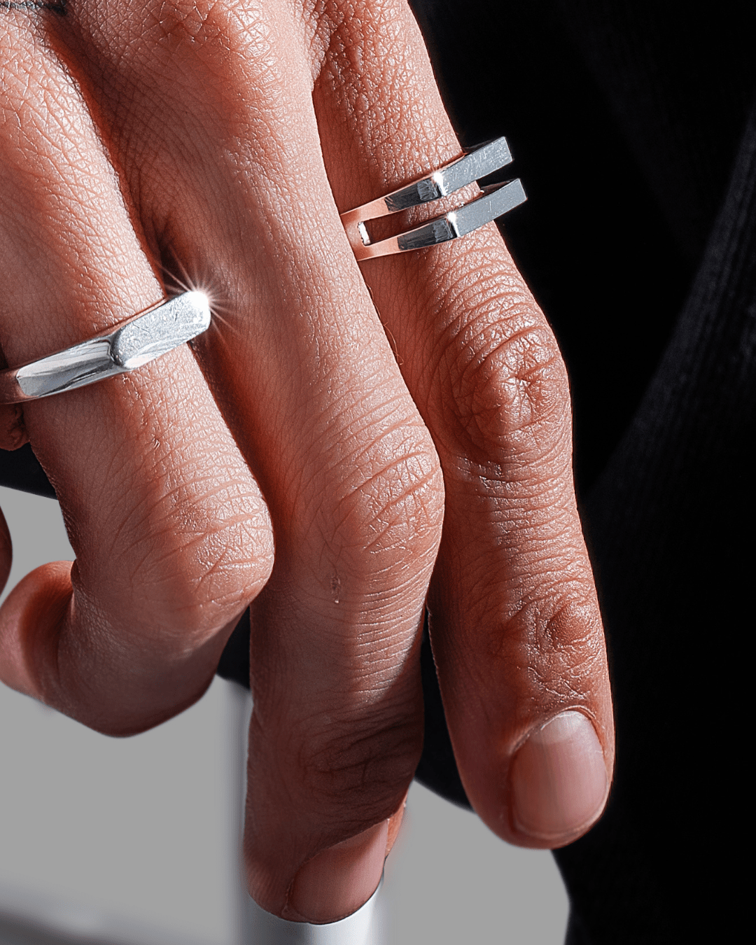 SPLIT VITO | ANILLO EN PLATA LEY 950 - BAROQ