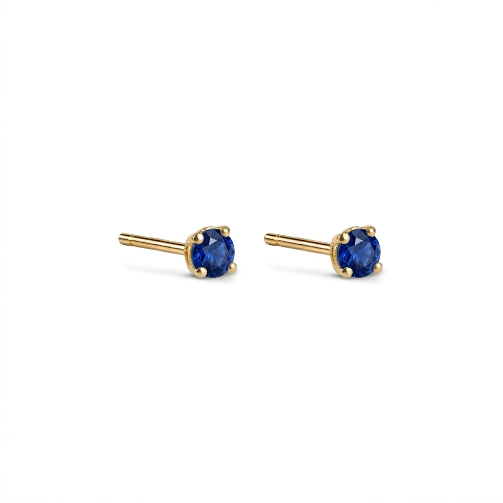 Aretes pequeños de oro 18K para hombre elegantes