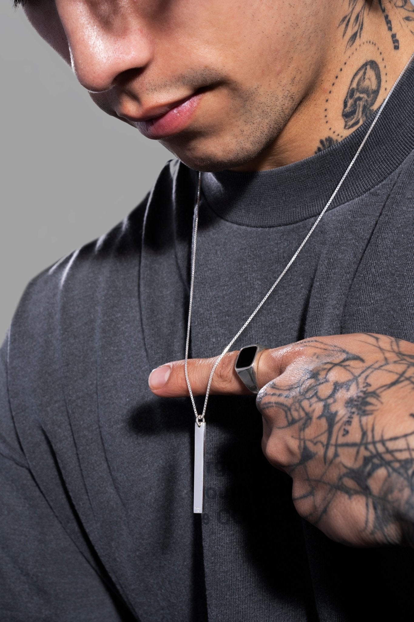 VERTICAL BAND NECKLACE | CADENA EN PLATA - BAROQ