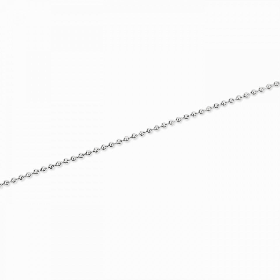 cadena de balines en plata