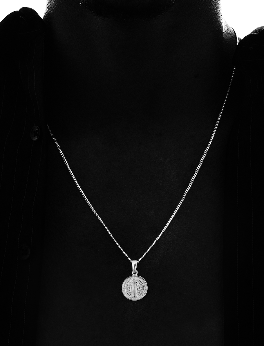 Saint Benedict Necklace | Cadena con dije en plata ley 925