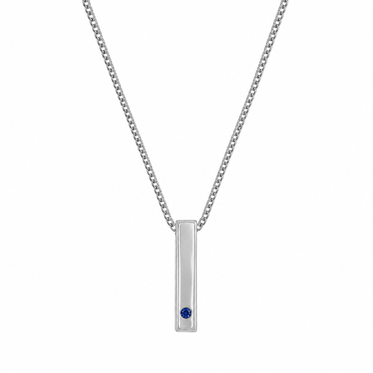 FIFTH AVE NECKLACE | CADENA CON DIJE EN PLATA LEY 925 Y PIEDRA