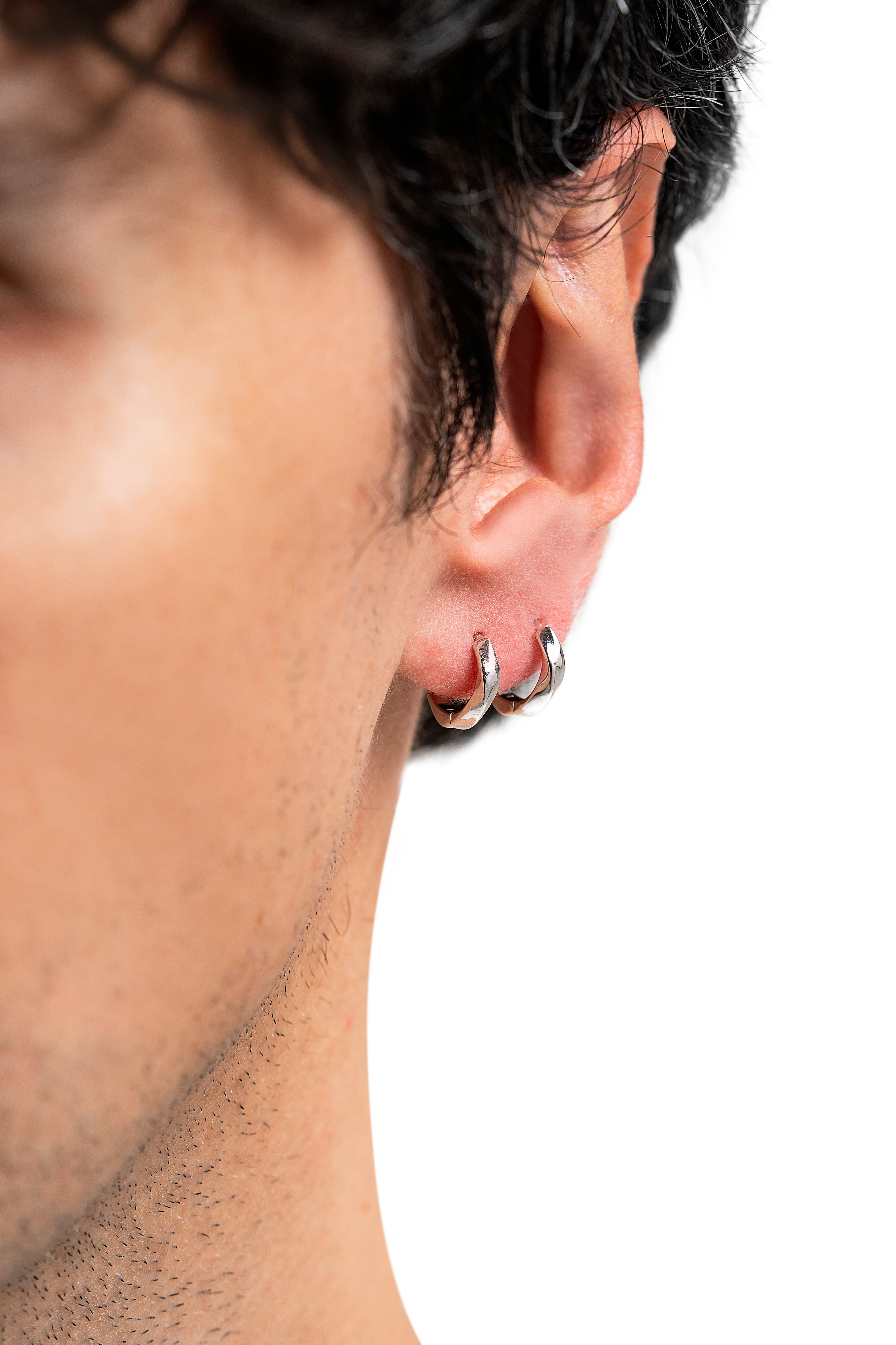P8 | ARETES TORNADO EN PLATA 925