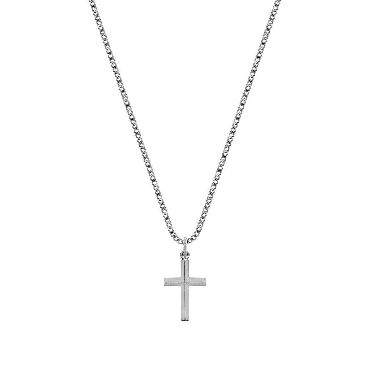 CROSS NECKLACE | CADENA EN FORMA DE CRUZ EN PLATA LEY 925