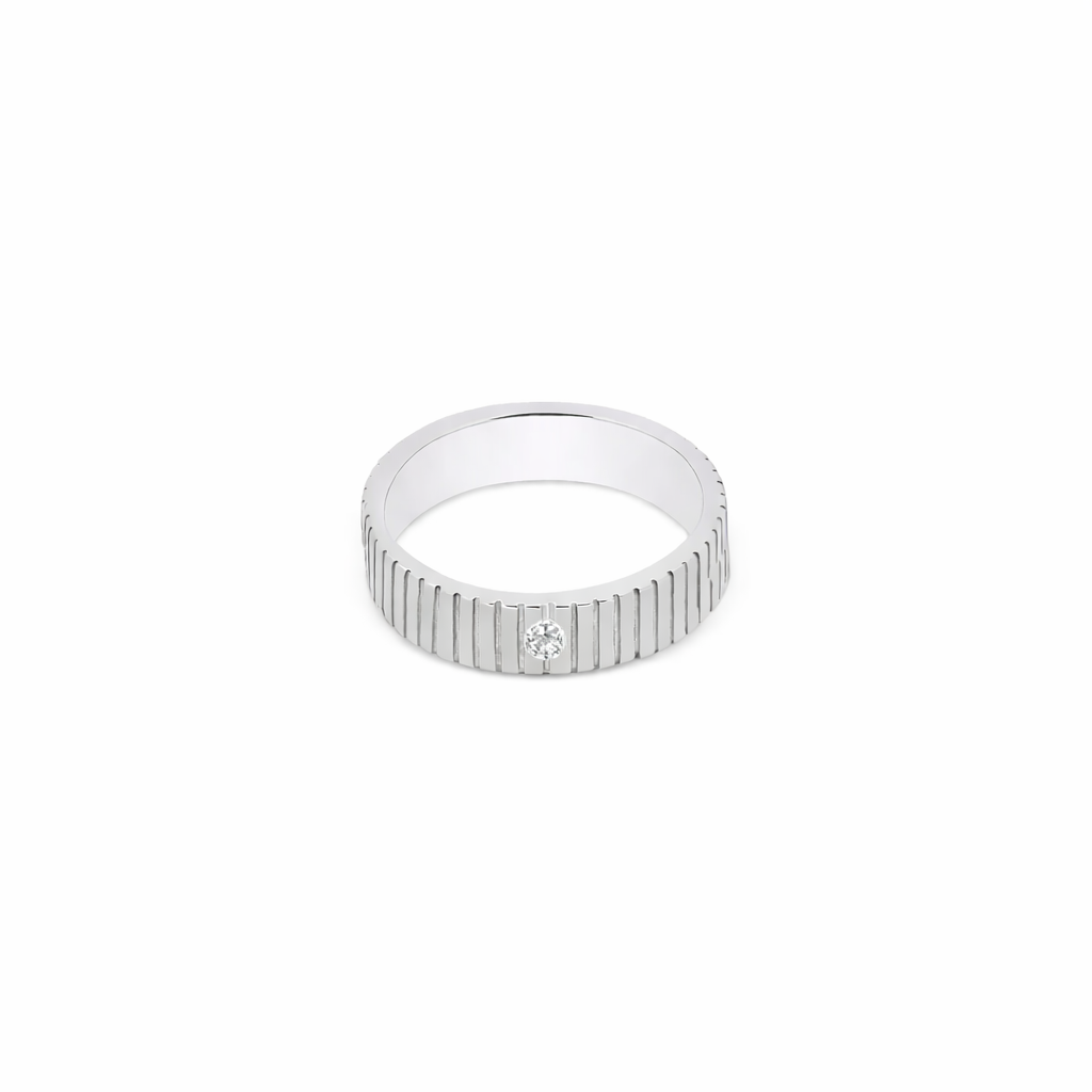 DELANCEY ST RING | ANILLO EN PLATA LEY 925 CON PIEDRA