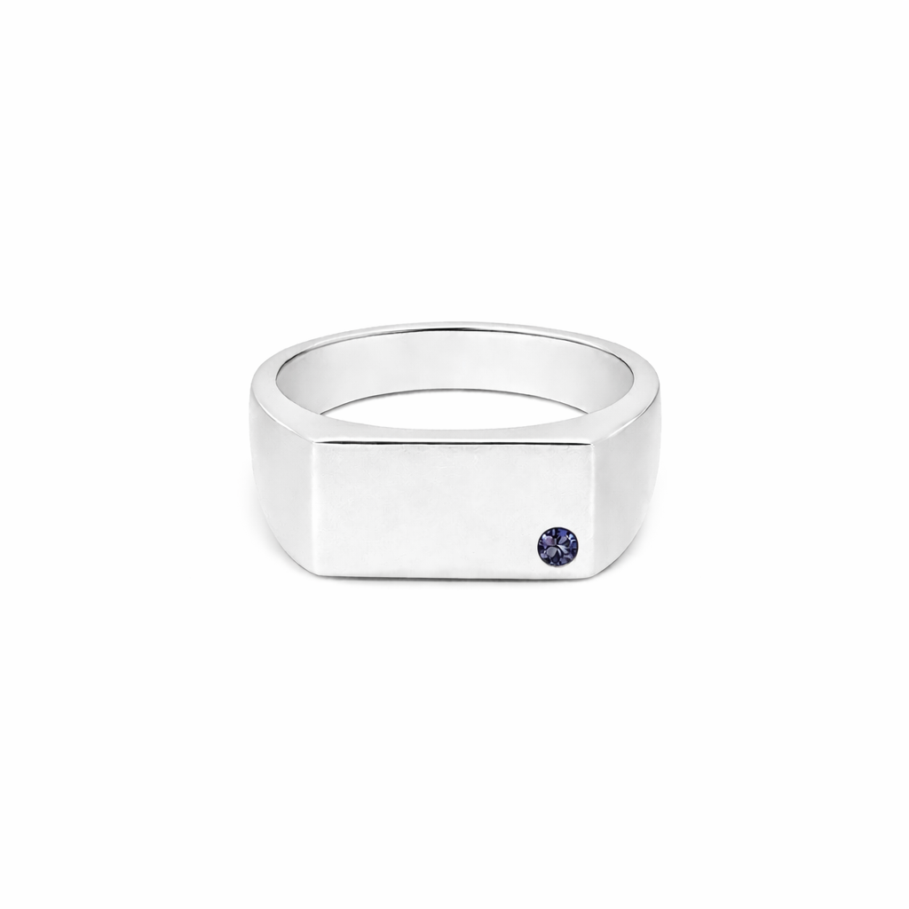 EIGHTH AVE RING | ANILLO EN PLATA LEY 925 CON PIEDRA