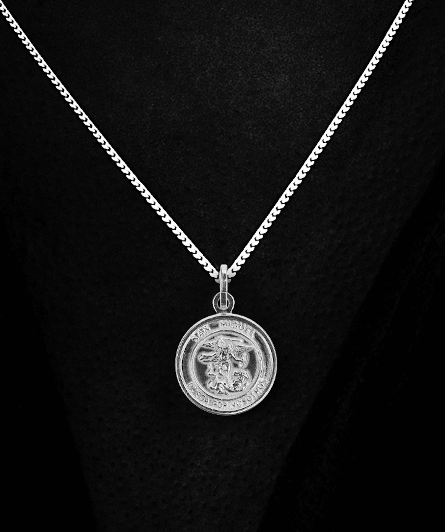 ARCÁNGEL SAN MIGUEL | CADENA EN PLATA LEY 925 - BAROQ