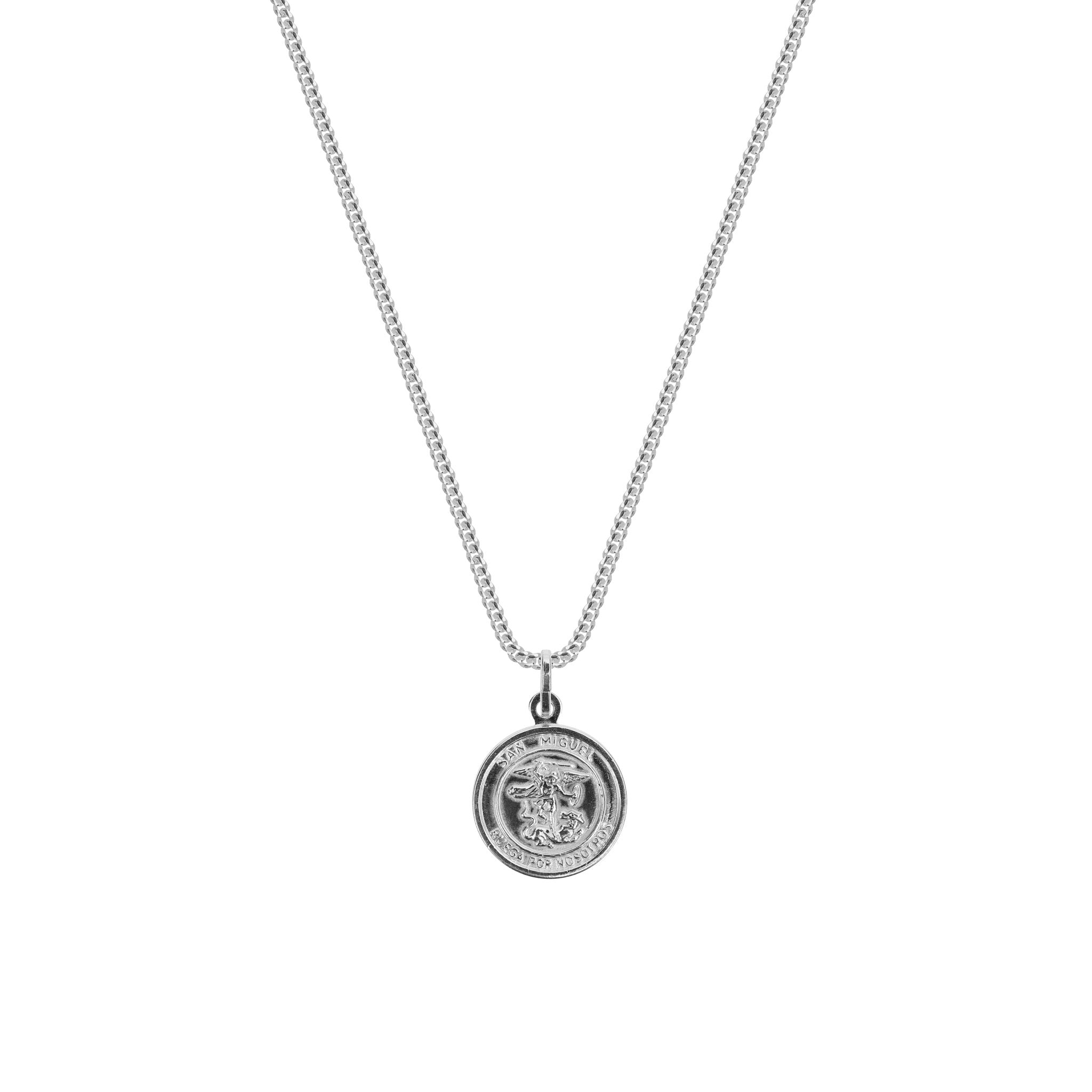 ARCÁNGEL SAN MIGUEL | CADENA EN PLATA LEY 925 - BAROQ