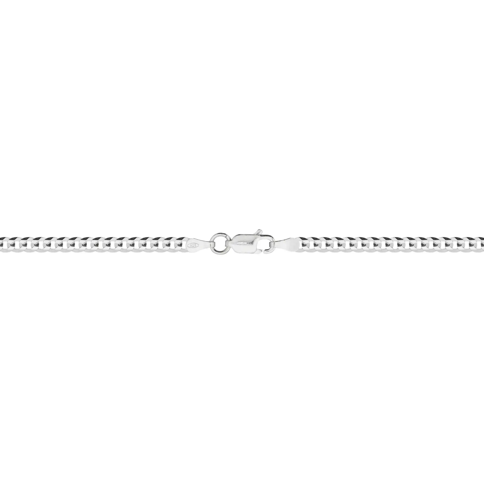 Cadena de plata 925 estilo cubano para hombre diseño moderno