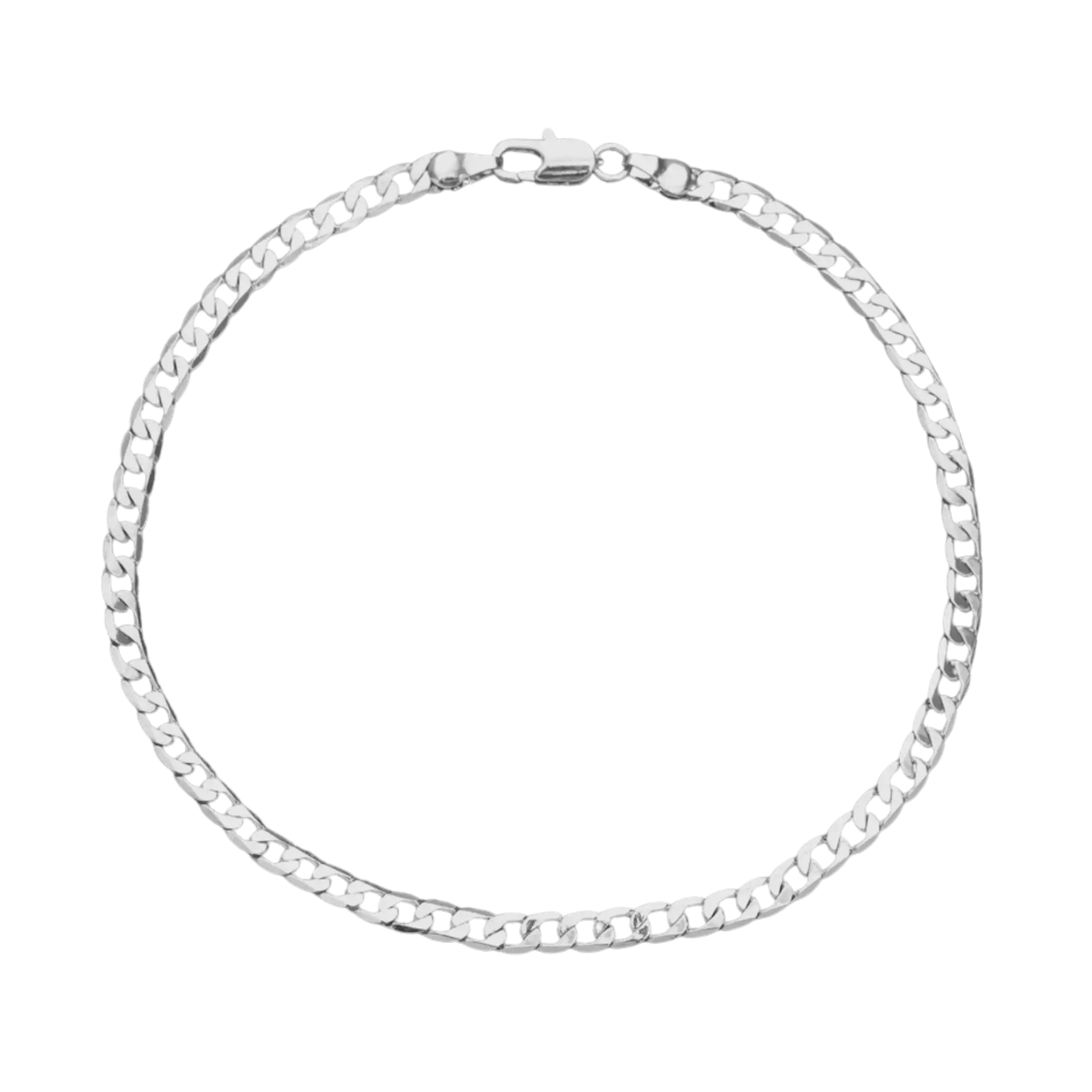 Pulsera cubana en plata 925 para hombre diseño minimalista