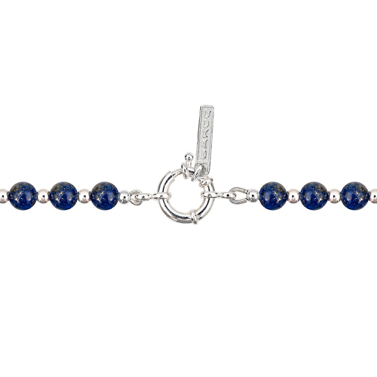 SAPPHIRE NECKLACE | COLLAR CON BALINES EN PLATA Y LAPISLÁZULI - BAROQ