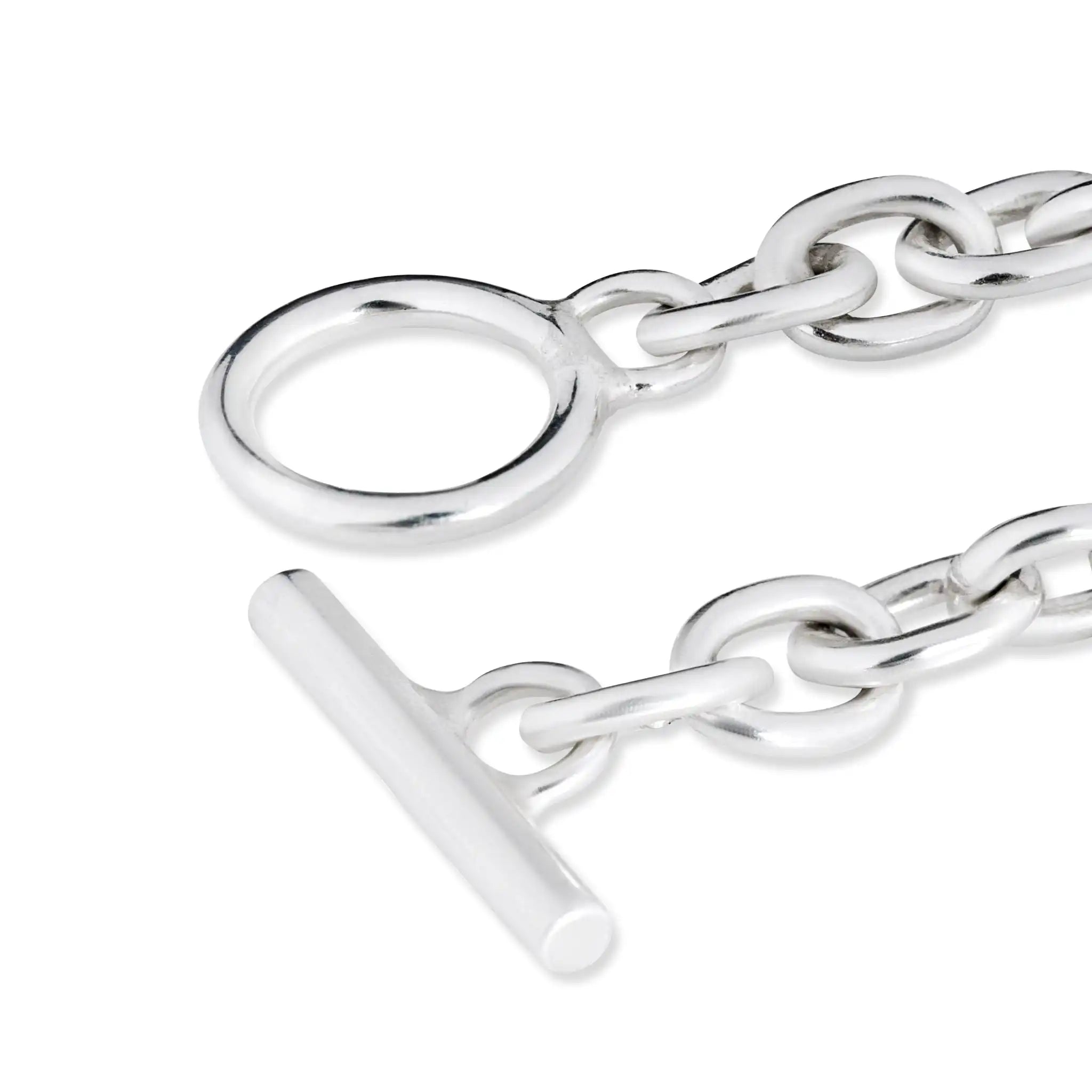 Silver chain bracelet 925 for men minimalist design