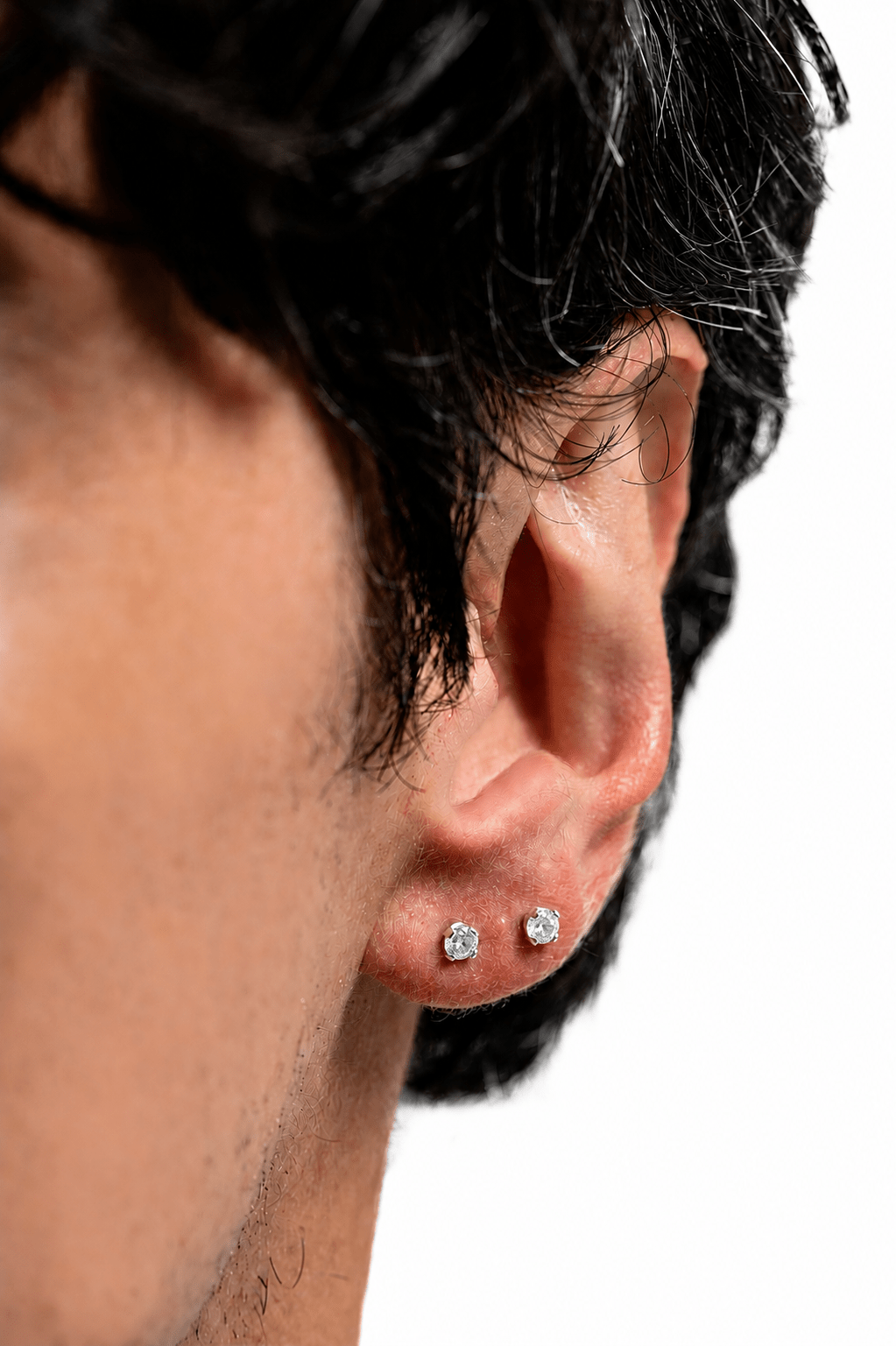 SILVER FACET DIAMOND | TOPOS CON DIAMANTE EN PLATA LEY 925 - BAROQ