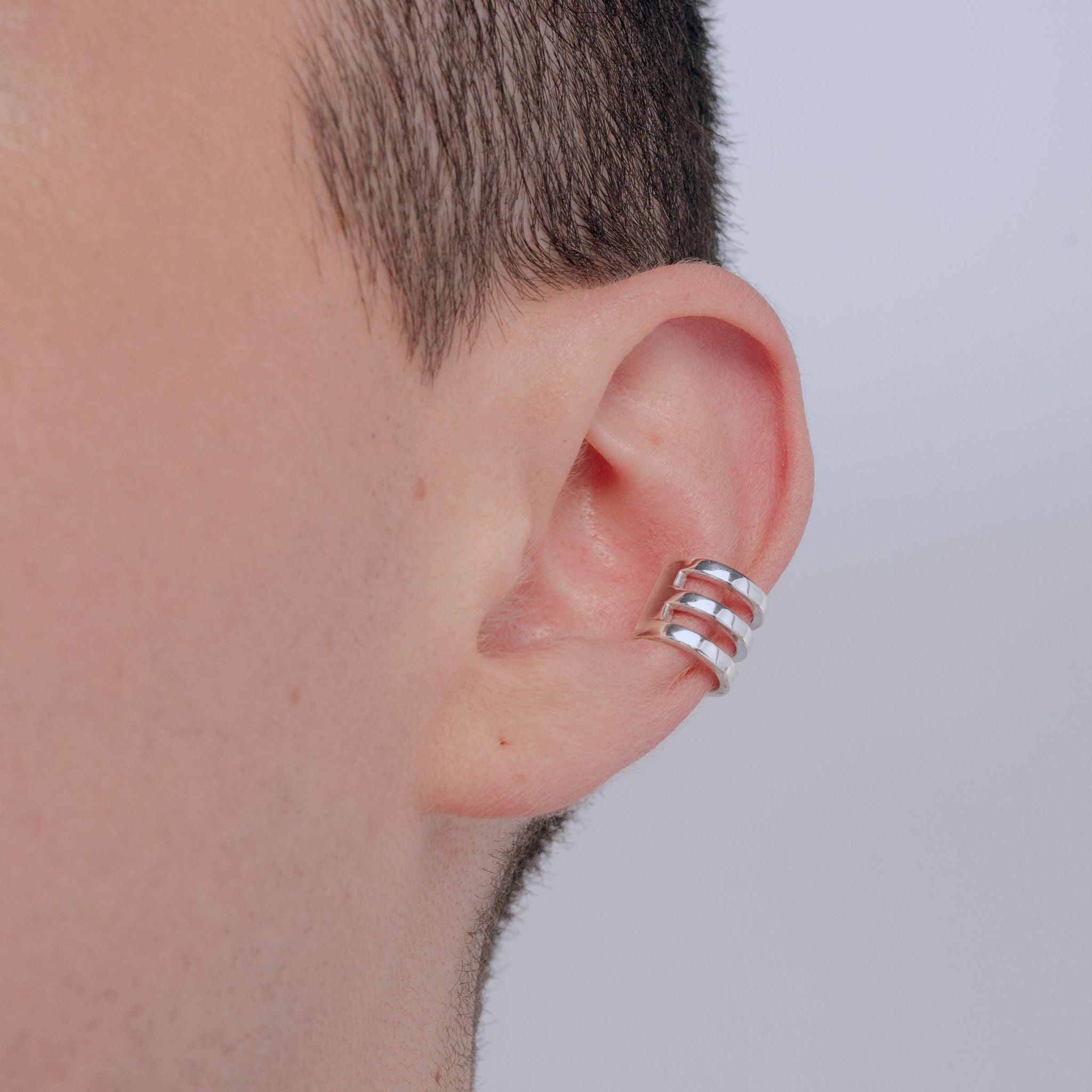 TRIPLE | EARCUFF EN PLATA LEY 925 - BAROQ