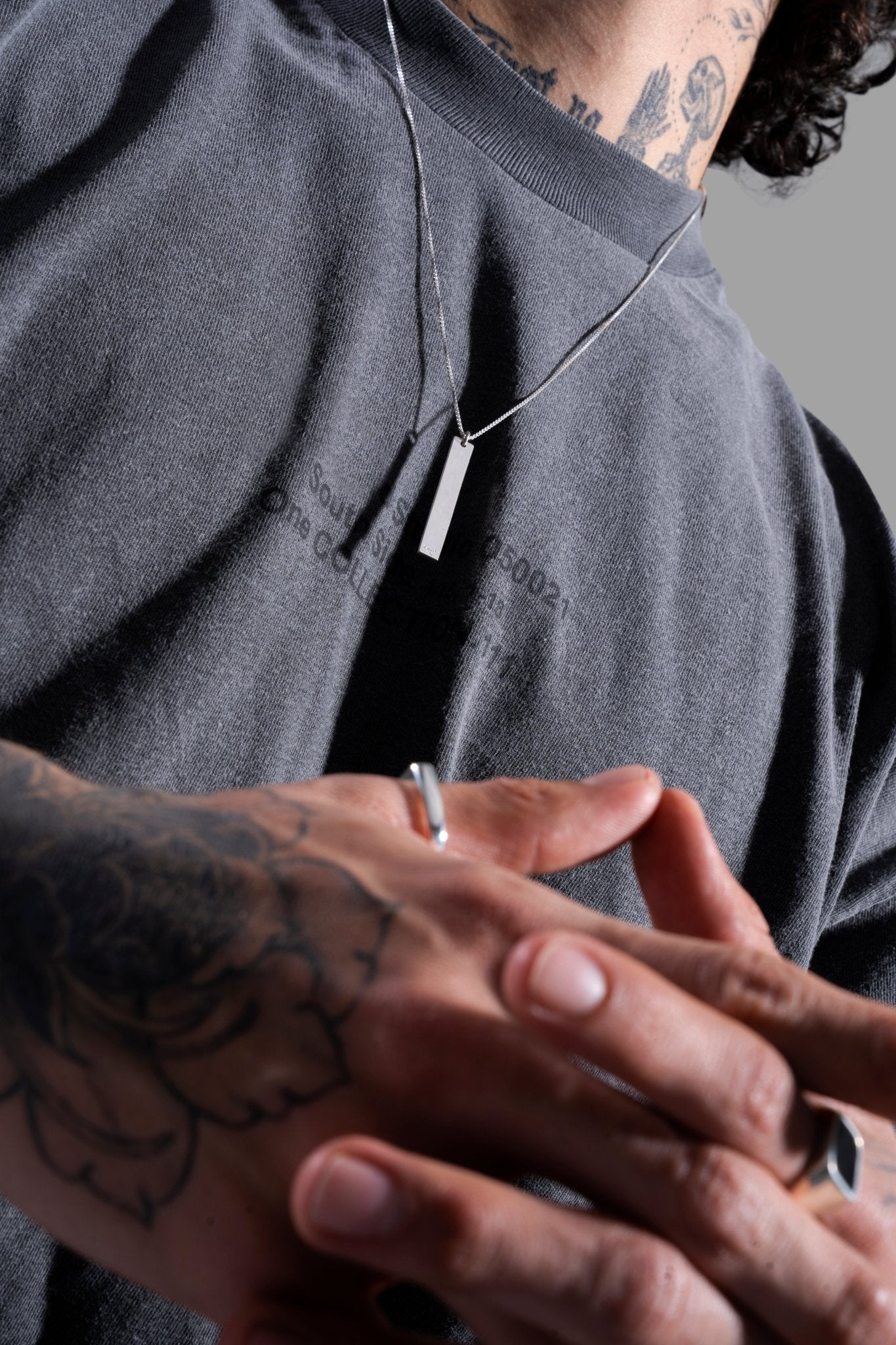 VERTICAL BAND NECKLACE | CADENA EN PLATA - BAROQ