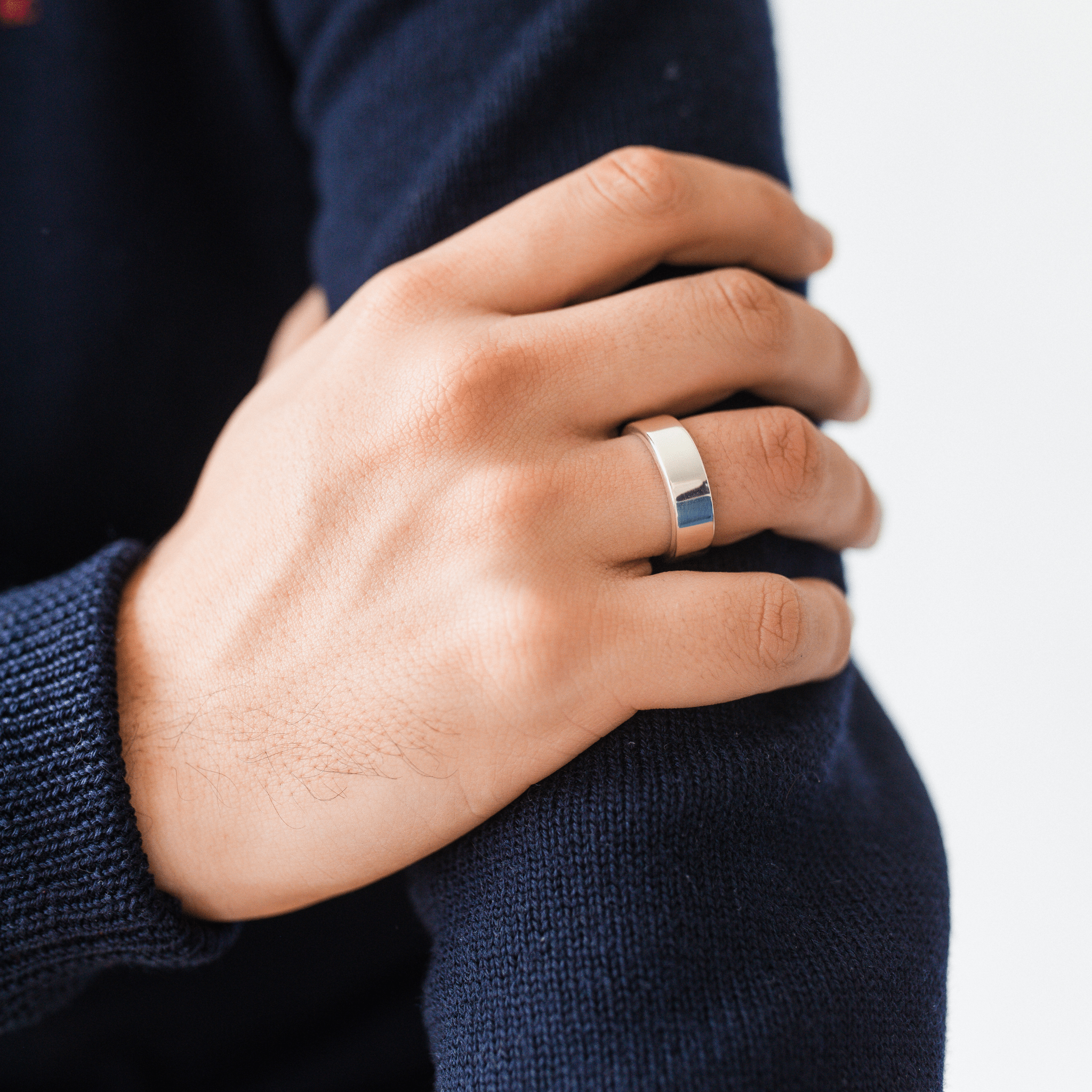 BAND RING 7MM | ANILLO EN PLATA LEY 925 - BAROQ