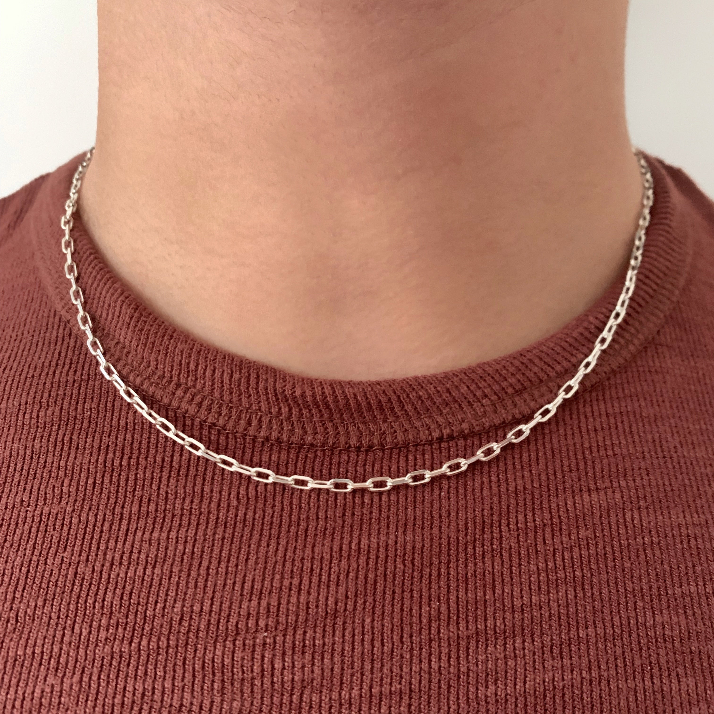 Clip necklace for men
